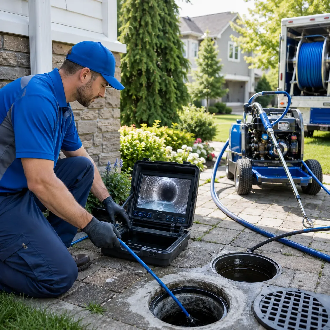 Outdoor drain cleaning professionals serving Colts Neck, NJ